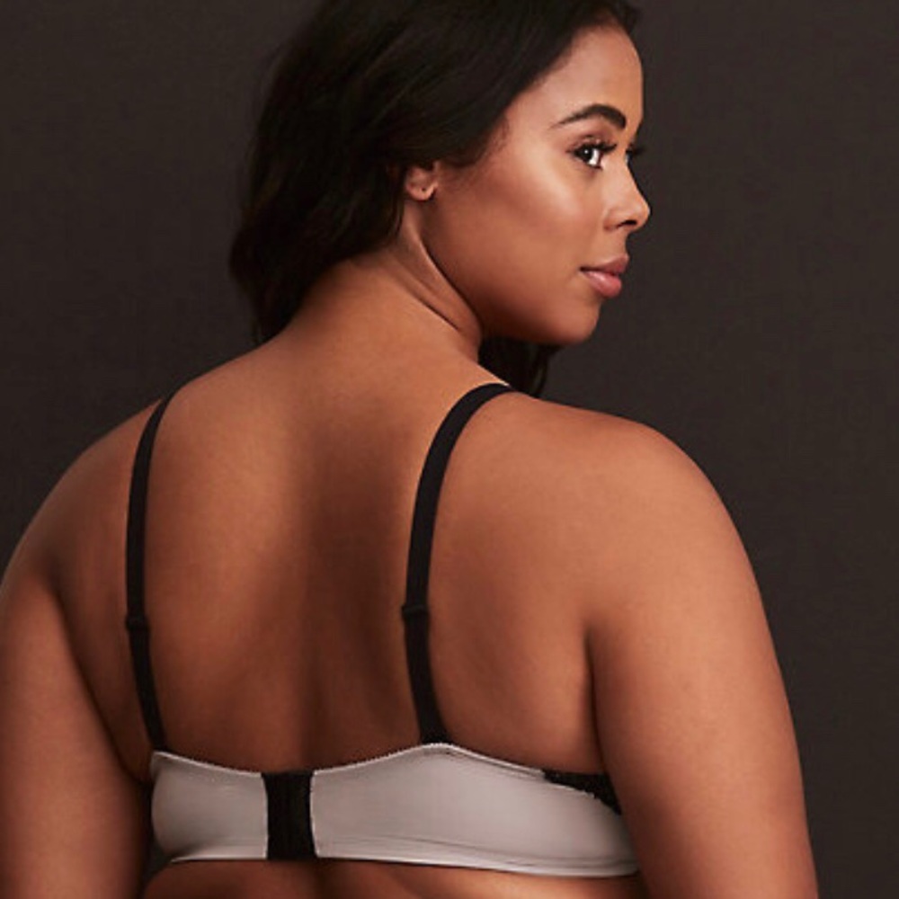 Torrid Lace Up Lace Trim Push Up Plunge Bra - Picture 3 of 6